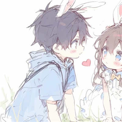 情侣头像动漫不张扬很幸福 元气爆棚的情头可爱