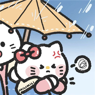 情侣头像卡通呆萌一对💑Q版情头一男一女可爱卡通