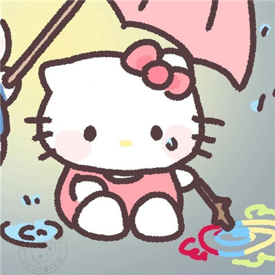 情侣头像卡通呆萌一对 qq卡通萌版青春校园情侣头像