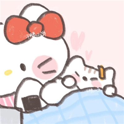 情侣头像卡通呆萌一对 qq卡通萌版青春校园情侣头像