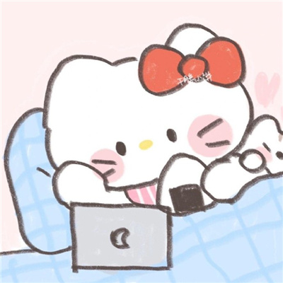 情侣头像卡通呆萌一对 qq卡通萌版青春校园情侣头像