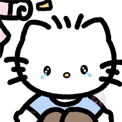 情侣头像卡通呆萌一对 qq卡通萌版青春校园情侣头像