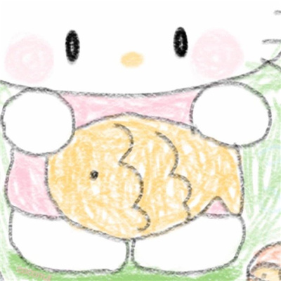 情侣头像卡通呆萌一对 qq卡通萌版青春校园情侣头像