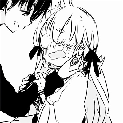 微信情头霸气高冷简约黑白⚔️情头像一人一半动漫高冷黑白