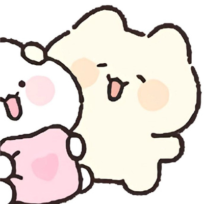 动漫情头可爱萌情侣头像🐰卡哇伊萌系互动情侣头像