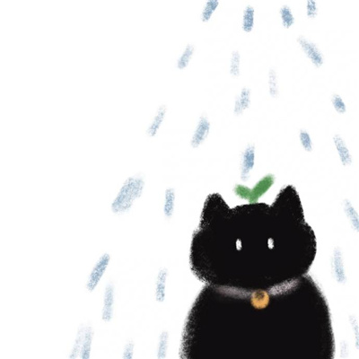 一只黑猫一只白猫的情侣头像🐾黑猫的情侣头像一左一右