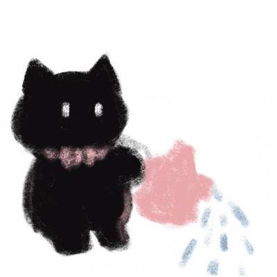 一只黑猫一只白猫的情侣头像🐾黑猫的情侣头像一左一右