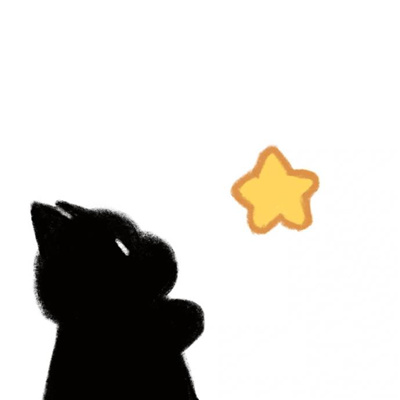 一只黑猫一只白猫的情侣头像🐾黑猫的情侣头像一左一右