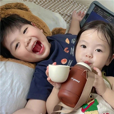 超可爱小孩情侣头像👶🏻精选甜到心巴的萌娃情头