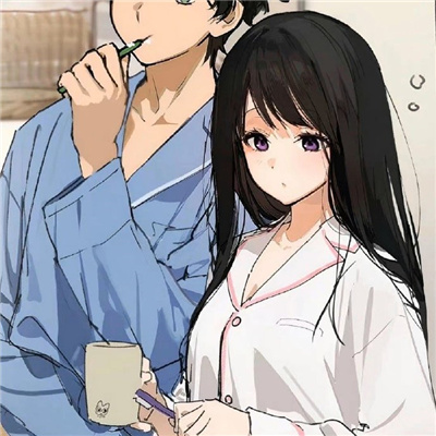 情侣头像动漫一男一女可爱🍭精选精致甜蜜的动漫情头