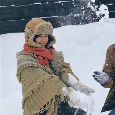 冬季情侣头像可爱 冬天情侣头像一男一女