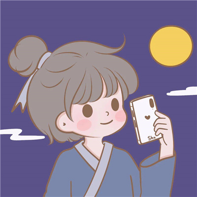 中秋节的情侣头像🌕精选一左一右幸福感满满的中秋情头