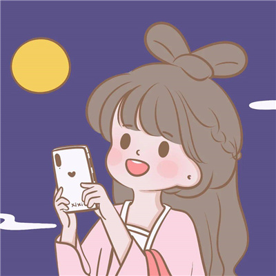 中秋节的情侣头像🌕精选一左一右幸福感满满的中秋情头