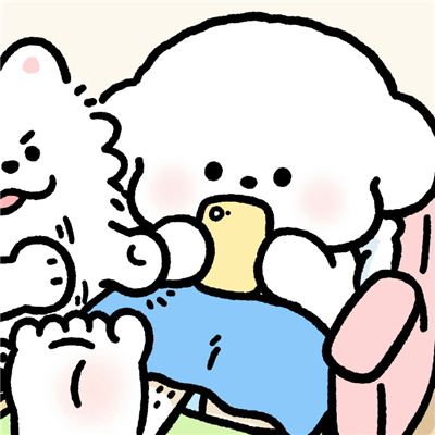 狗狗情侣头像蠢萌一对🐶精选微信爆火的可爱狗狗情头