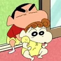 情侣头像蜡笔小新一男一女🎭蜡笔小新情头 情侣 双人