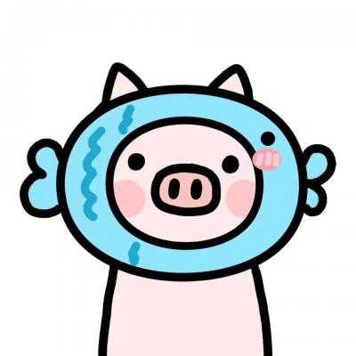 小猪情侣头像一左一右🐷精选呆萌卡通猪猪情头