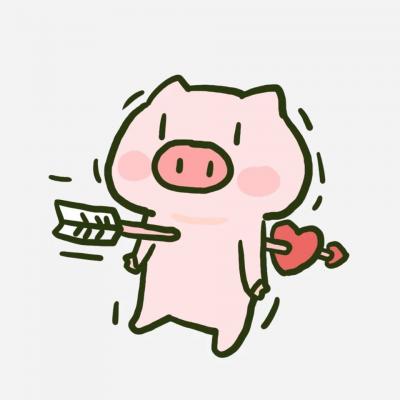 小猪情侣头像一左一右🐷精选呆萌卡通猪猪情头