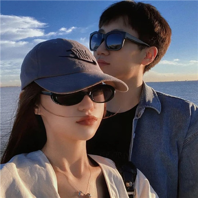 落日余晖男女情侣头像🌅情侣头像天空一男一女