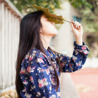 小清新微博女生长发背影头像🌿女生小清新治愈系头像