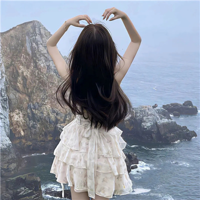 白裙氛围感背影女头合集👗把云朵穿在身上的温柔