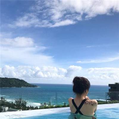 女生长发海边唯美背影头像🌊霸气社交宣言系列头像