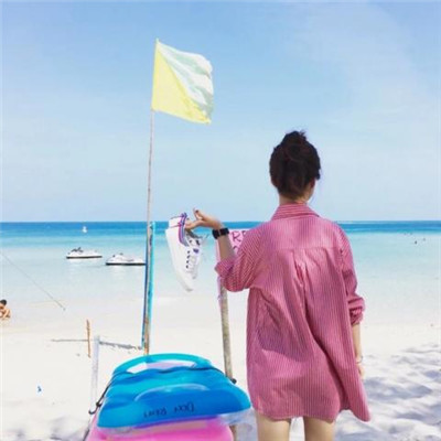 女生长发海边唯美背影头像🌊霸气社交宣言系列头像