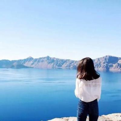 微信女生唯美海边背影头像🌊气质长发飘逸