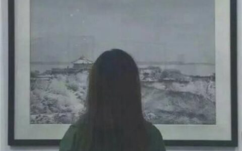 经典黑白情侣微信背影头像👫永恒质感一男一女极简美学
