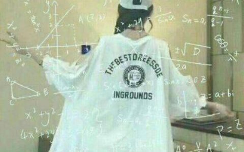 QQ女生公式背影头像🧮理性和感性的碰撞✨数学美学数字艺术