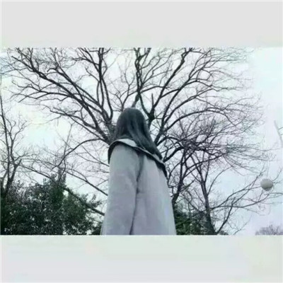 女生唯美意境白边背影头像✨高级留白艺术✨电影感画框设计