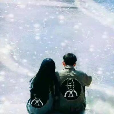 情侣背影合照两张✨不离不弃誓言