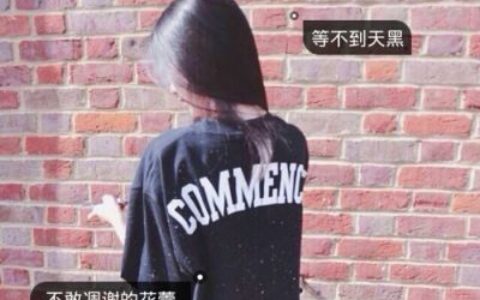 带字伤感女生背影头像✨个性签名设计