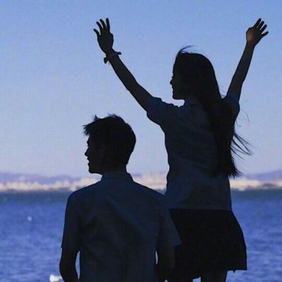 霸气幸福情侣背影头像👑咱们结婚吧宣言双图