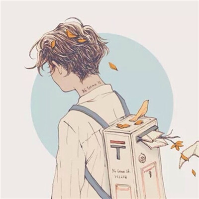 阳光动漫男生背影头像🎒没有你的旅行都是流