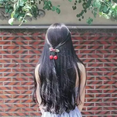 长发电波女生背影头像🌦️共赏晴雨风光意境头像