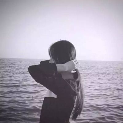 海边女生微信背影头像🌊时间证明爱的意境头像
