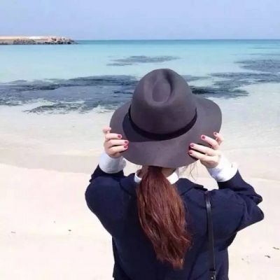 海边女生微信背影头像🌊时间证明爱的意境头像