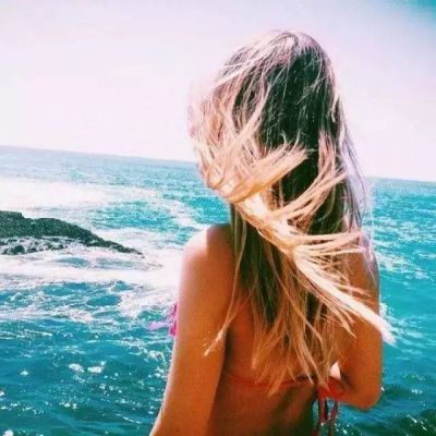 海边女生微信背影头像🌊时间证明爱的意境头像
