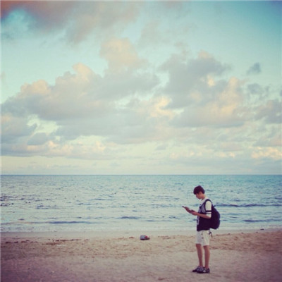 海边情侣背影头像🌊小清新双人头像合集
