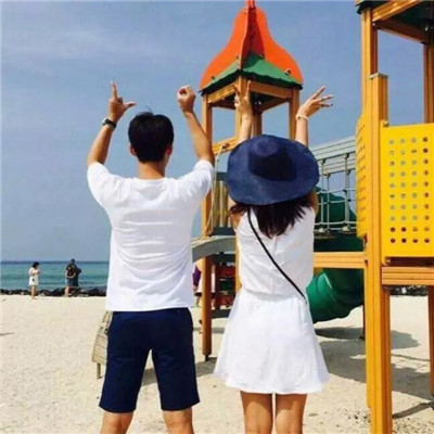 海边情侣背影头像🌊小清新双人头像合集