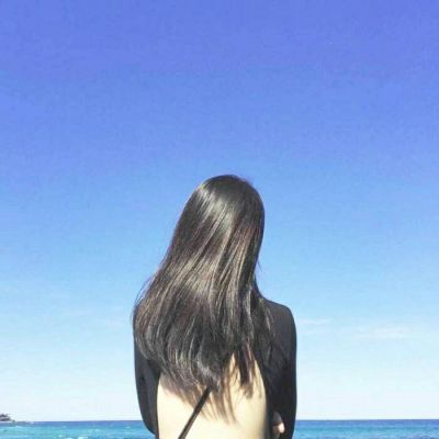 长发电波女生背影头像🌊随风飘荡秀发意境头像