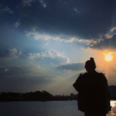 潮流情侣背影头像一对👥帅气男女背影头像组合