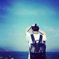 qq头像男生背影帅气🎒qq头像男生背影背书包的