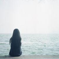 qq头像女生风景海边🌊精选海天相接处的诗意瞬间
