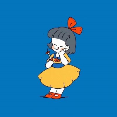 手绘动漫情侣头像超好看 搞怪活泼的幸福卡通情侣头像