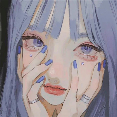 少女心萌动的卡通女头 卡哇伊萌系二次元动漫女生头像