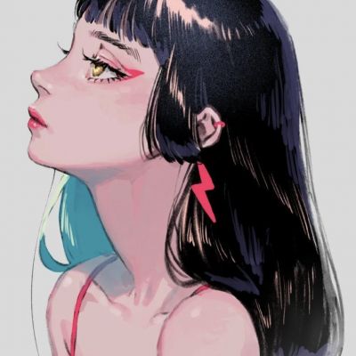 少女心萌动的卡通女头 卡哇伊萌系二次元动漫女生头像