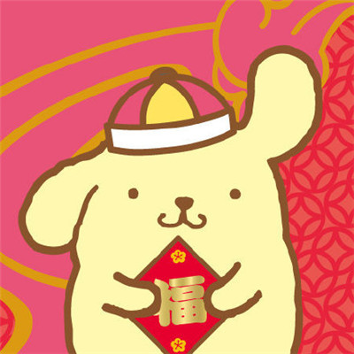 三丽鸥2023春节喜庆头像合集 最新三丽鸥新年头像卡通手绘
