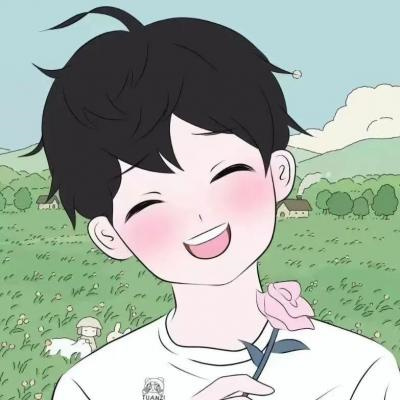 吸睛的小众不易撞一男一女情头 简约大方的卡通情侣头像图片2023