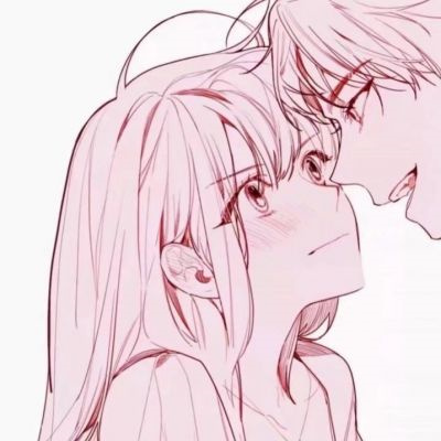 超级惊艳的手绘动漫情头 高冷霸气浪漫的动漫情头男女两张图片